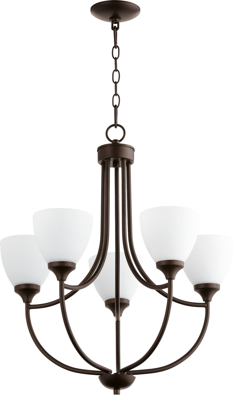 Quorum Enclave 6059-5-86 Chandelier Light - Oiled Bronze
