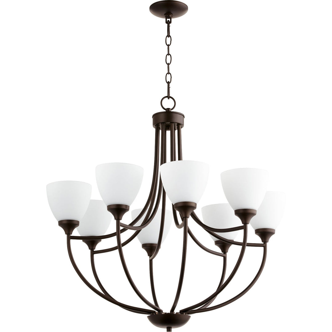 Quorum Enclave 6059-8-86 Chandelier Light - Oiled Bronze