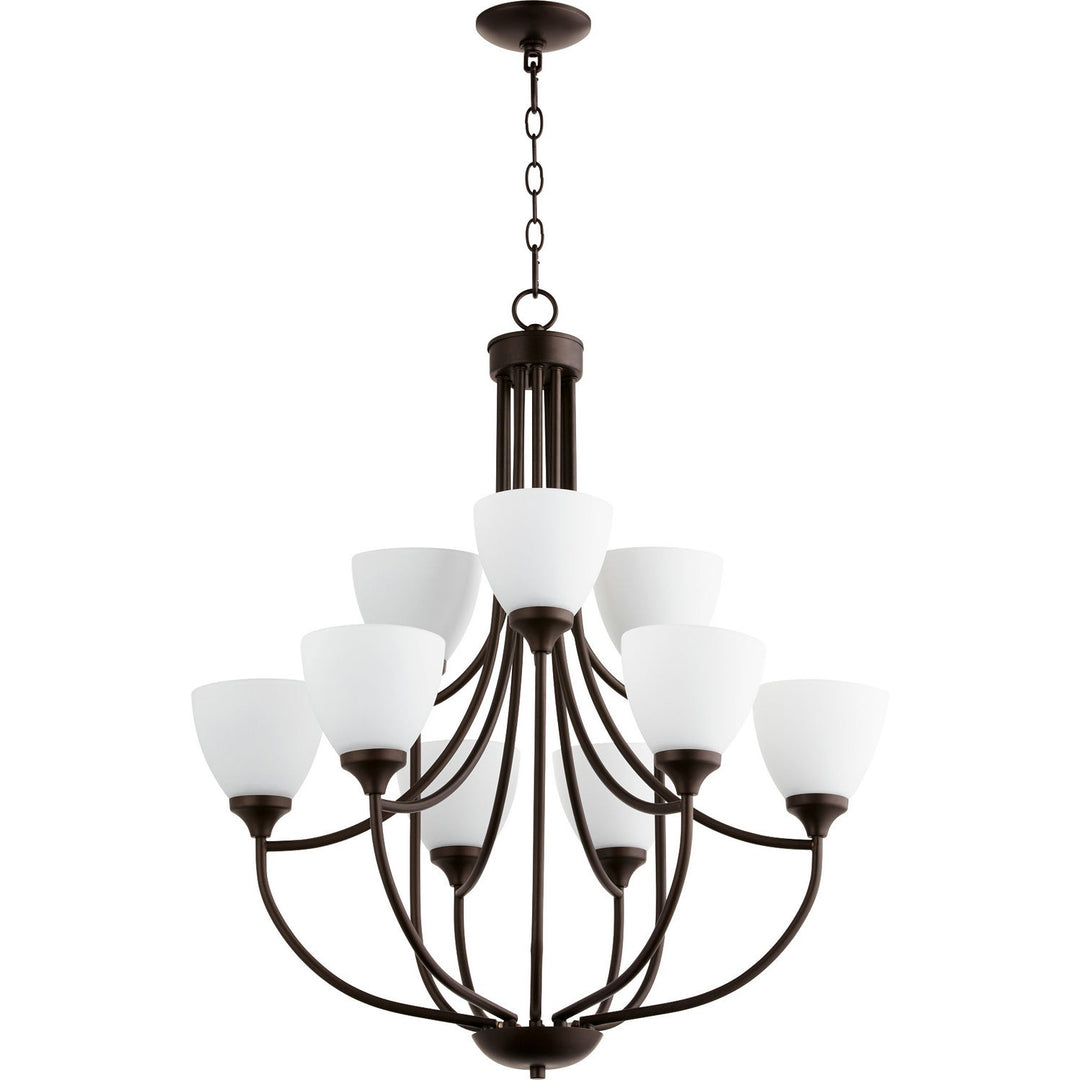 Quorum Enclave 6059-9-86 Chandelier Light - Oiled Bronze