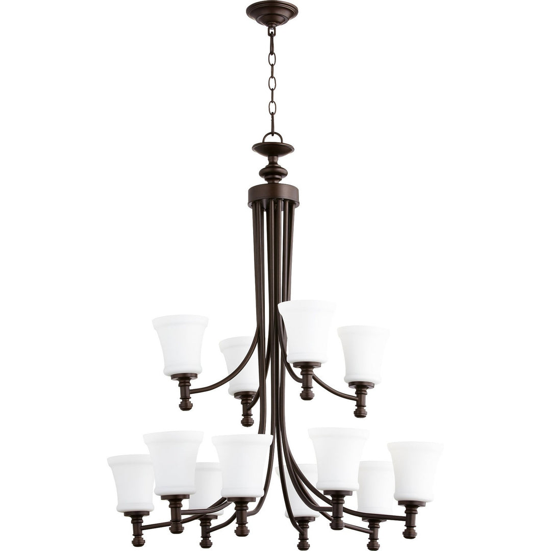 Quorum Rossington 6122-12-86 Chandelier Light - Oiled Bronze