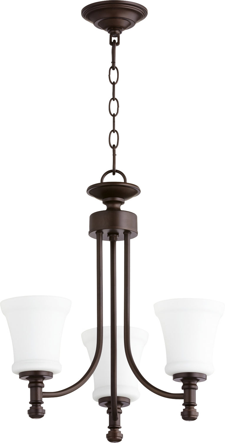 Quorum Rossington 6122-3-86 Chandelier Light - Oiled Bronze