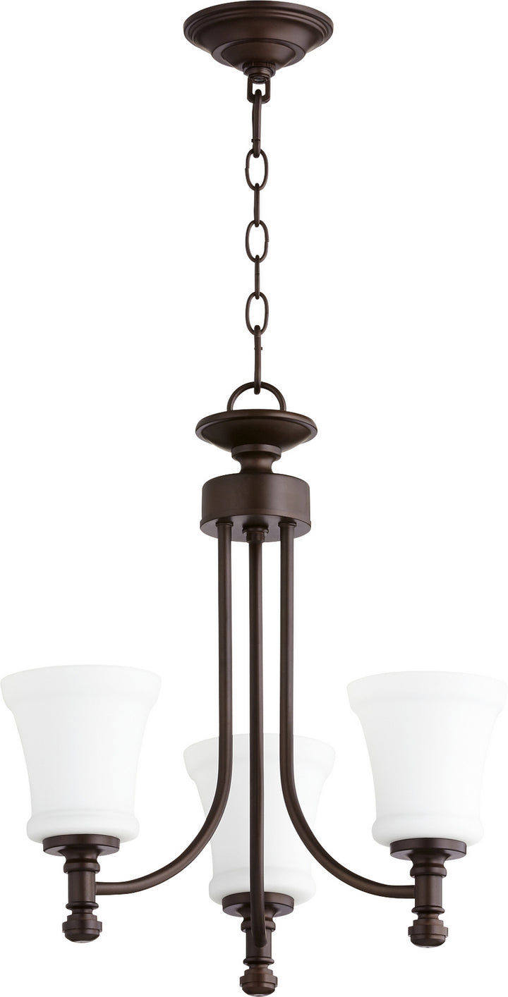 Quorum Rossington 6122-3-86 Chandelier Light - Oiled Bronze