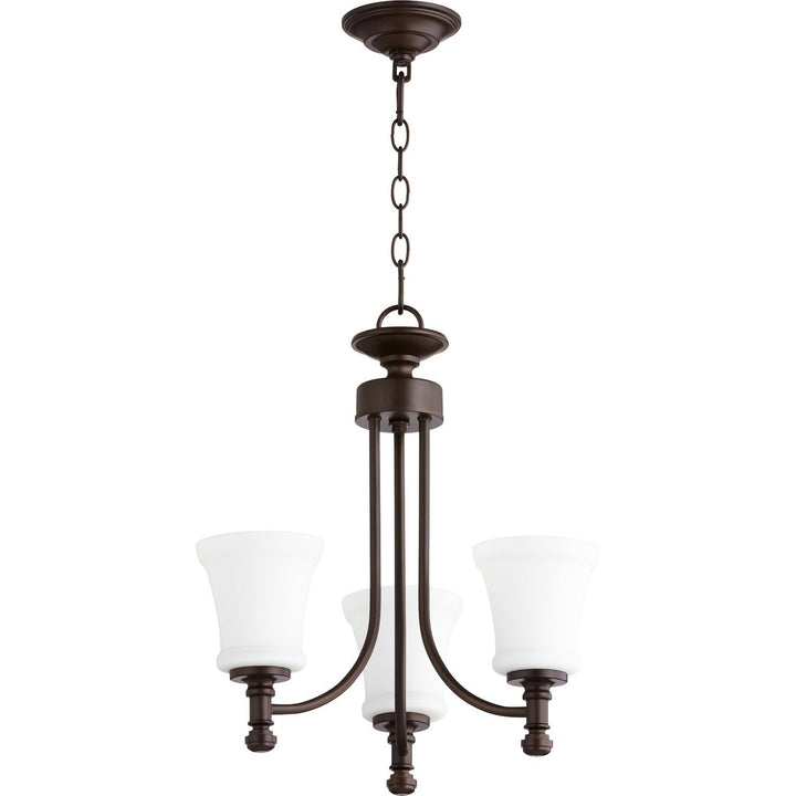 Quorum Rossington 6122-3-86 Chandelier Light - Oiled Bronze