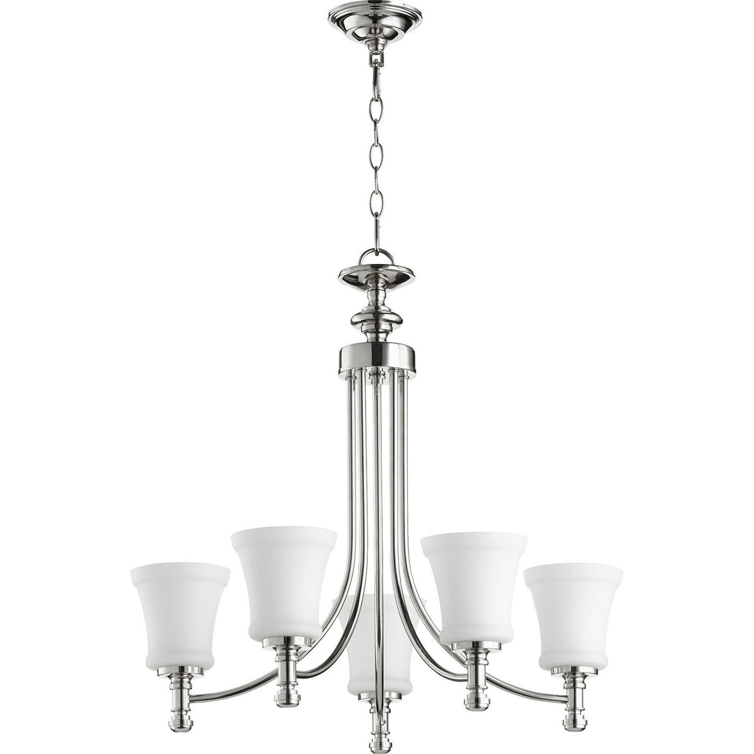 Quorum Rossington 6122-5-62 Chandelier Light - Polished Nickel