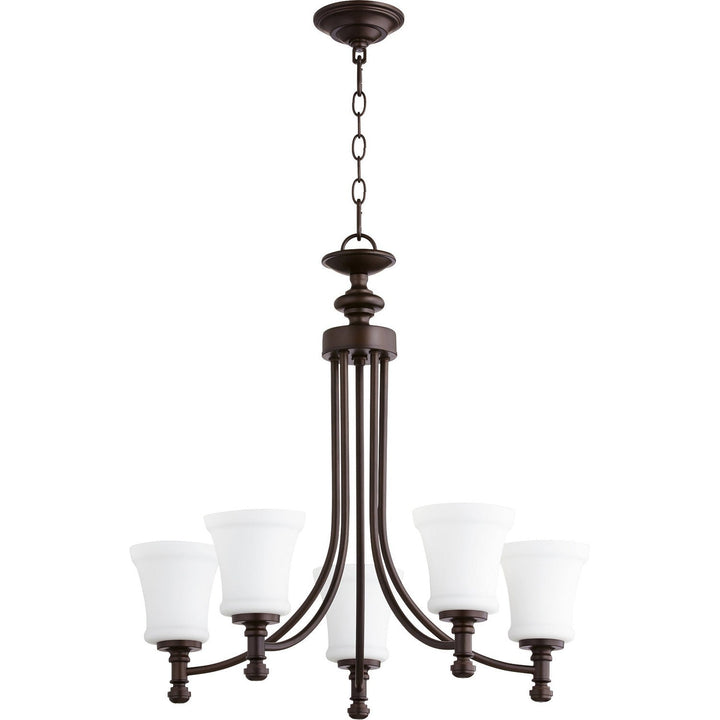Quorum Rossington 6122-5-86 Chandelier Light - Oiled Bronze
