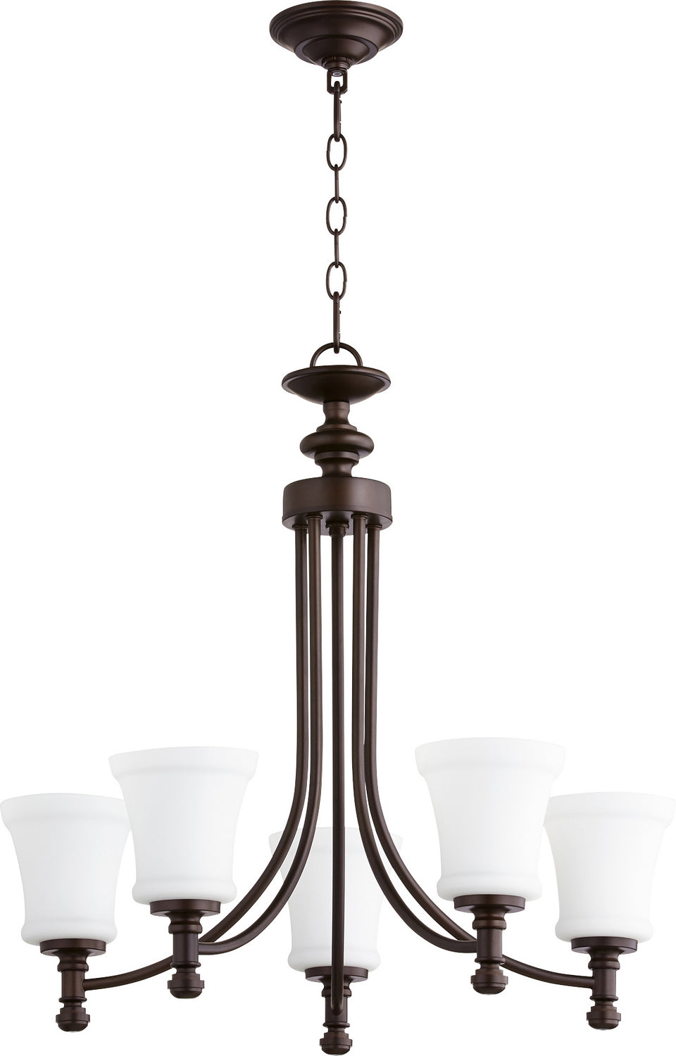 Quorum Rossington 6122-5-86 Chandelier Light - Oiled Bronze