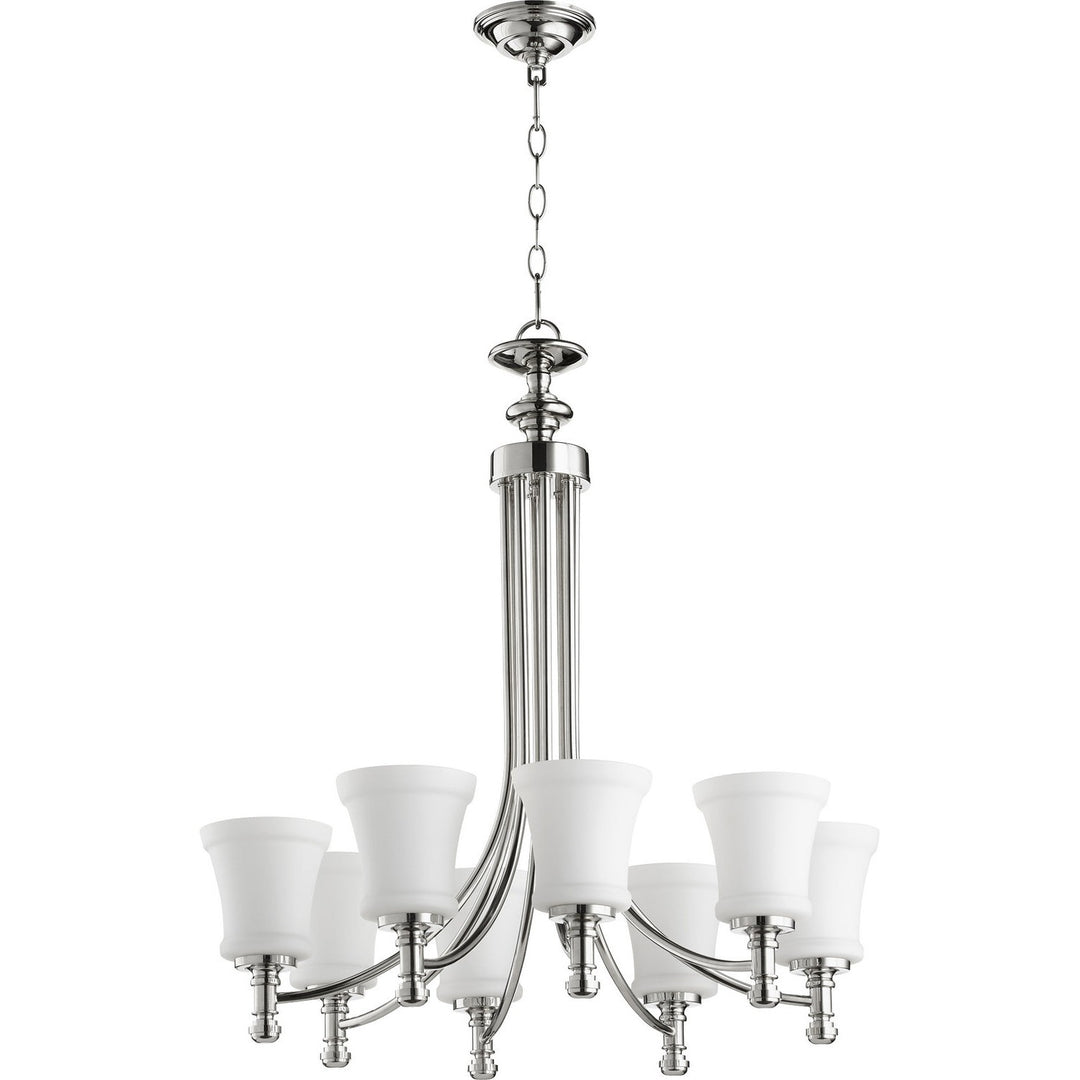 Quorum Rossington 6122-8-62 Chandelier Light - Polished Nickel