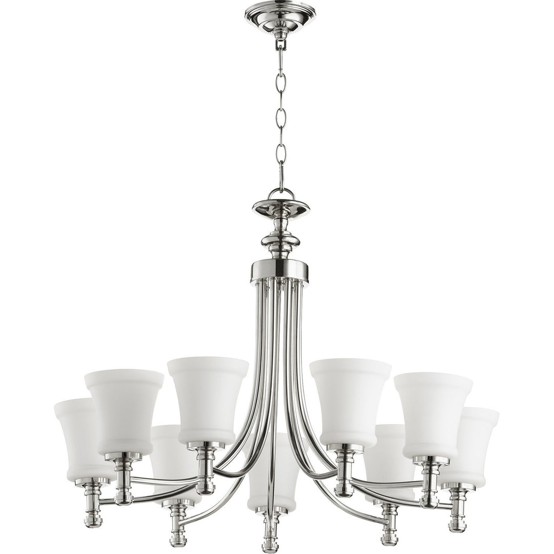 Quorum Rossington 6122-9-62 Chandelier Light - Polished Nickel