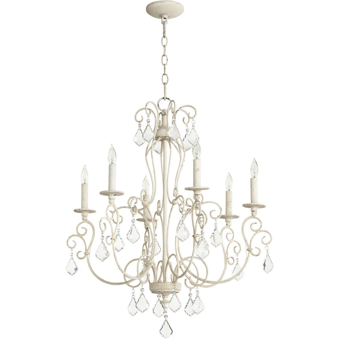 Quorum Ariel 6205-6-70 Chandelier Light - Persian White