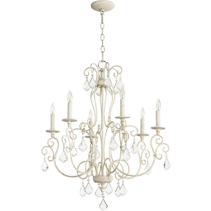 Quorum Ariel 6205-6-70 Chandelier Light - Persian White