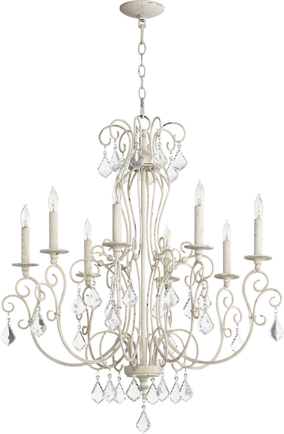 Quorum Ariel 6205-8-70 Chandelier Light - Persian White
