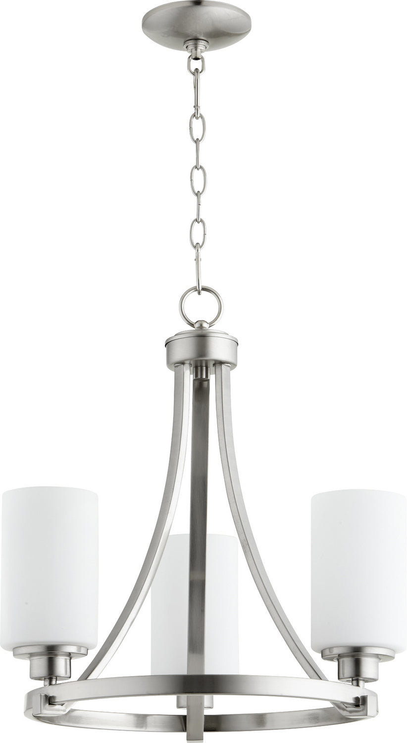 Quorum Lancaster 6207-3-65 Chandelier Light - Satin Nickel
