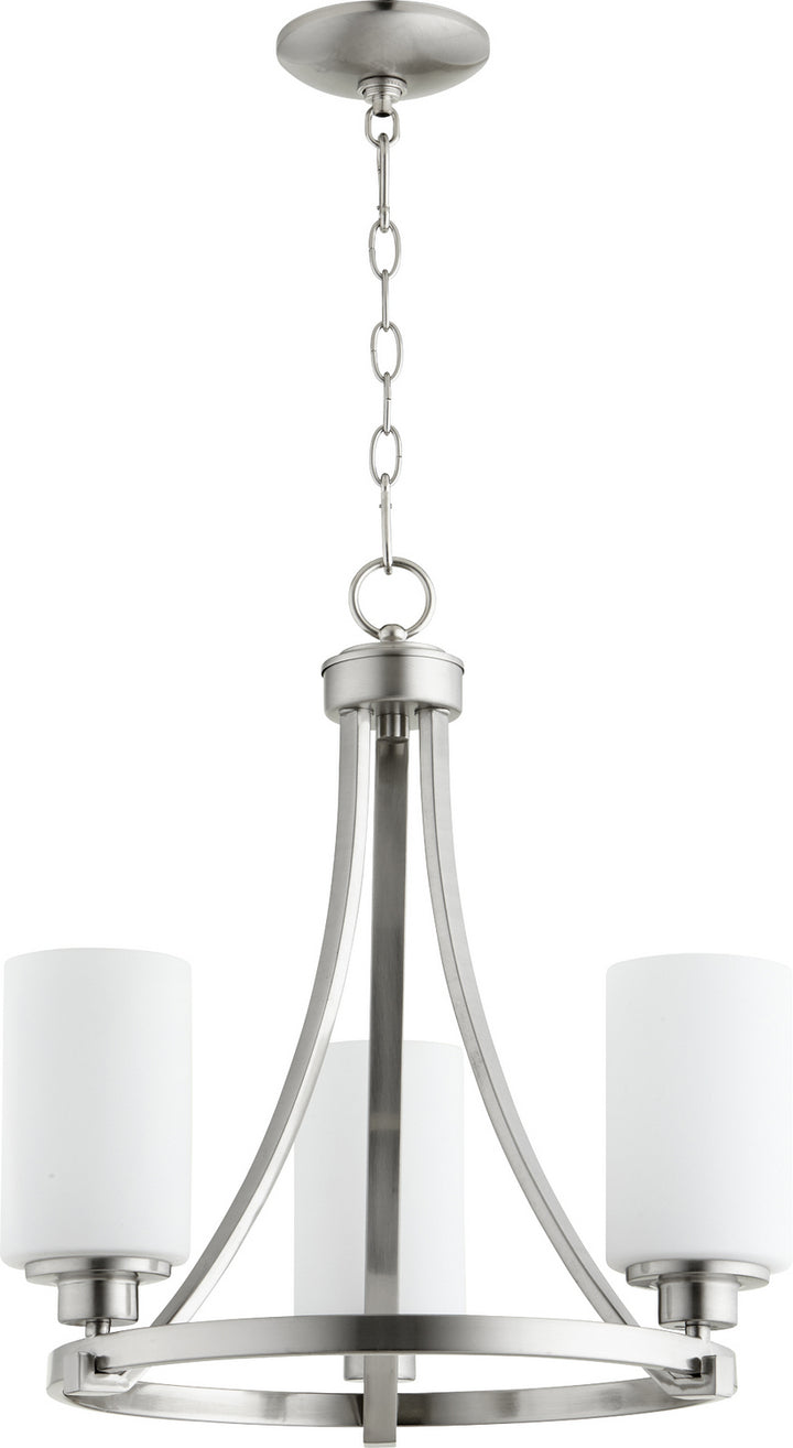 Quorum Lancaster 6207-3-65 Chandelier Light - Satin Nickel