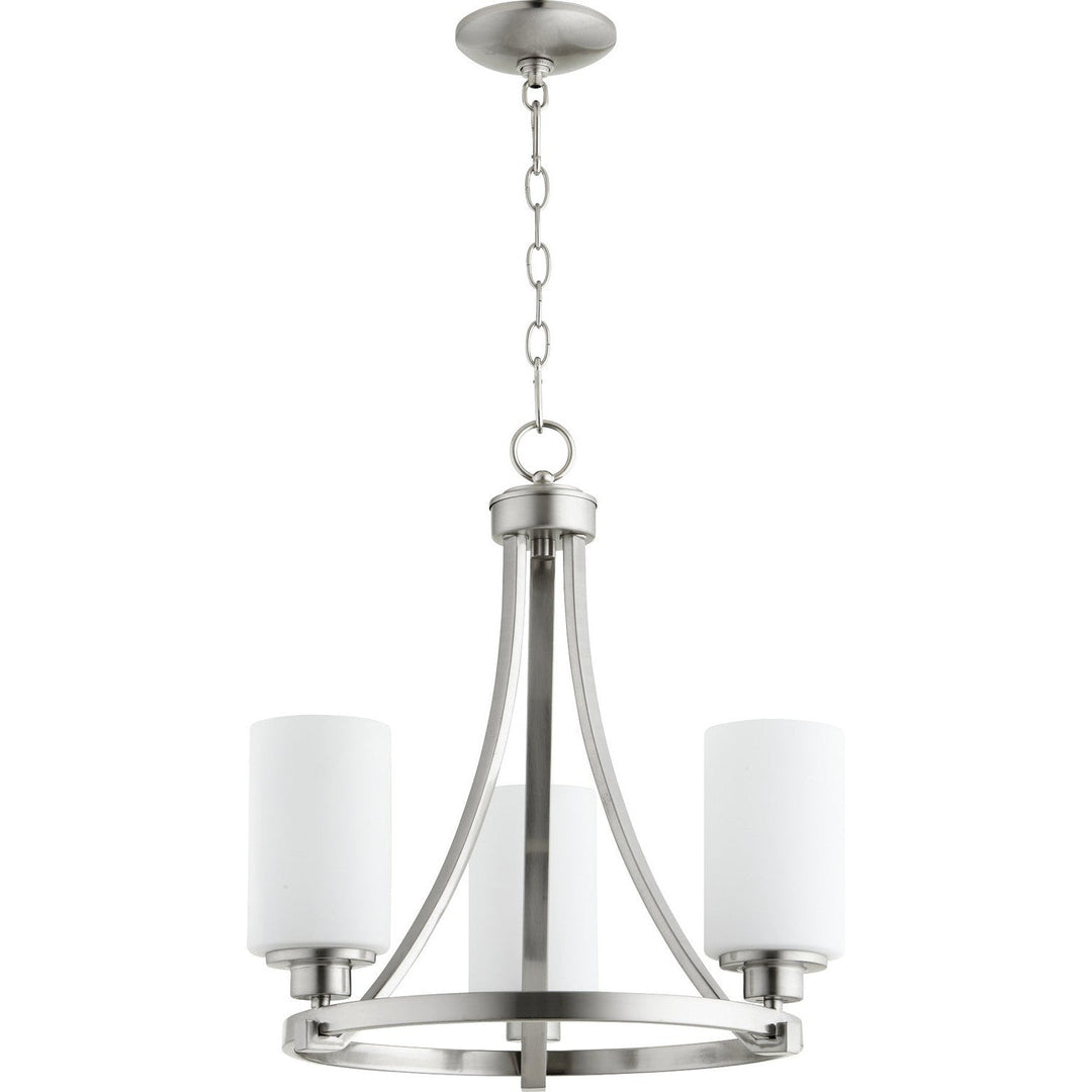 Quorum Lancaster 6207-3-65 Chandelier Light - Satin Nickel