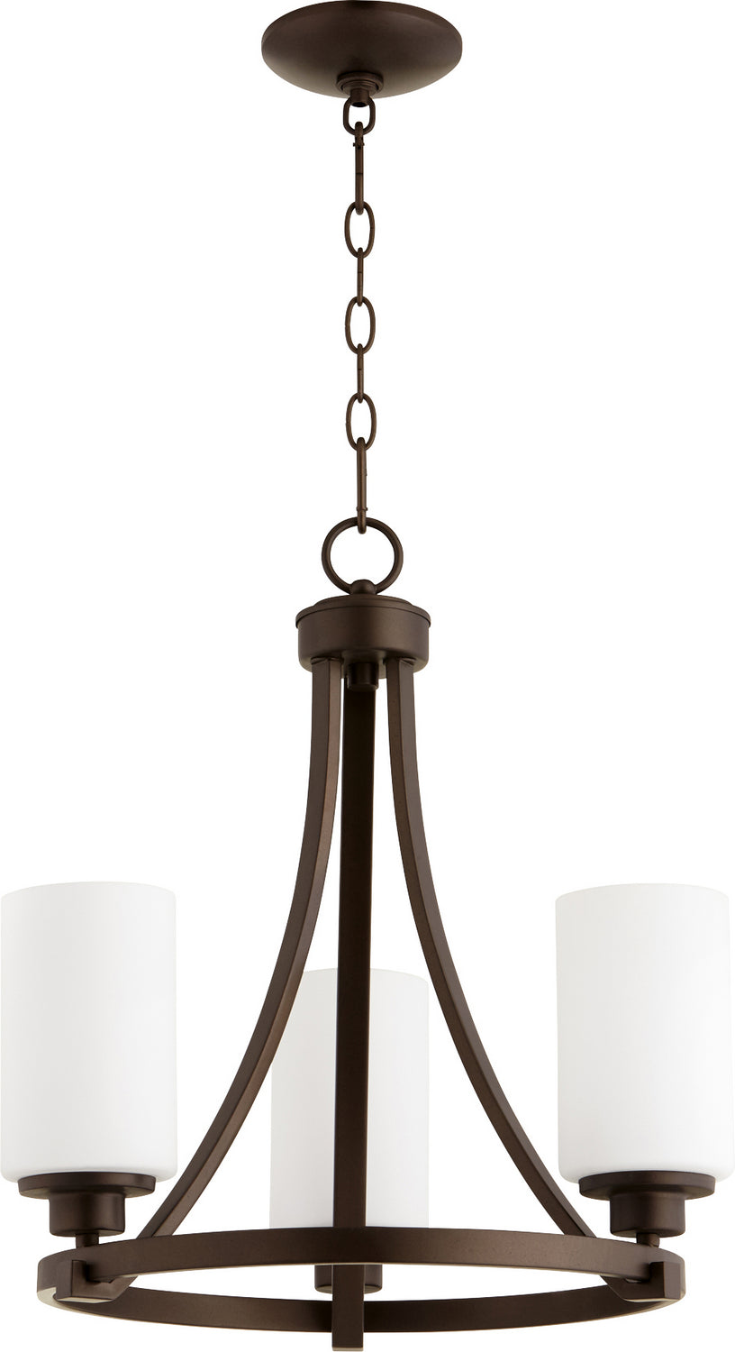 Quorum Lancaster 6207-3-86 Chandelier Light - Oiled Bronze