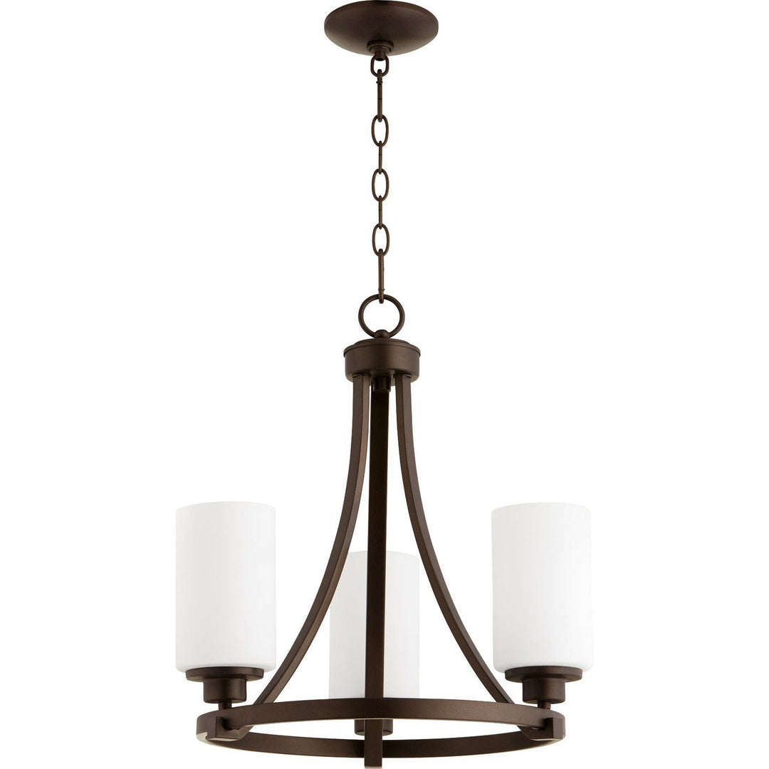 Quorum Lancaster 6207-3-86 Chandelier Light - Oiled Bronze