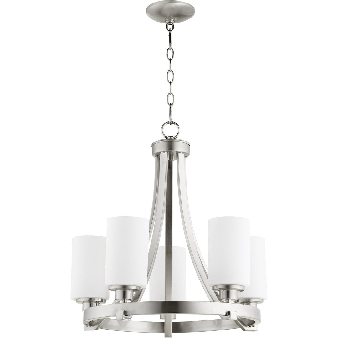 Quorum Lancaster 6207-5-65 Chandelier Light - Satin Nickel