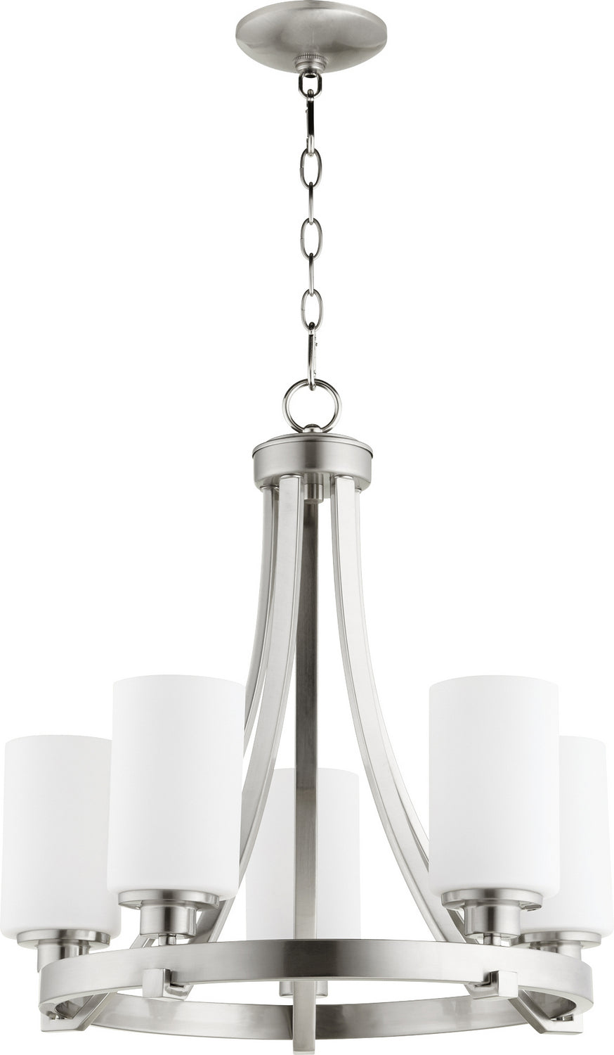 Quorum Lancaster 6207-5-65 Chandelier Light - Satin Nickel