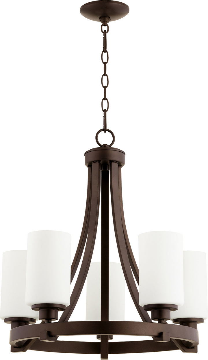 Quorum Lancaster 6207-5-86 Chandelier Light - Oiled Bronze