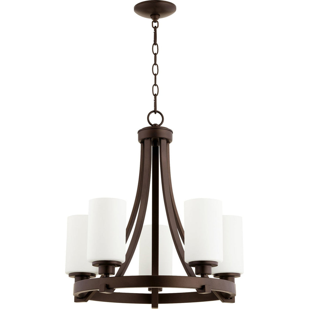 Quorum Lancaster 6207-5-86 Chandelier Light - Oiled Bronze