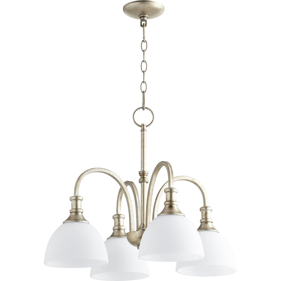 Quorum Richmond 6211-4-60 Chandelier Light - Aged Silver Leaf