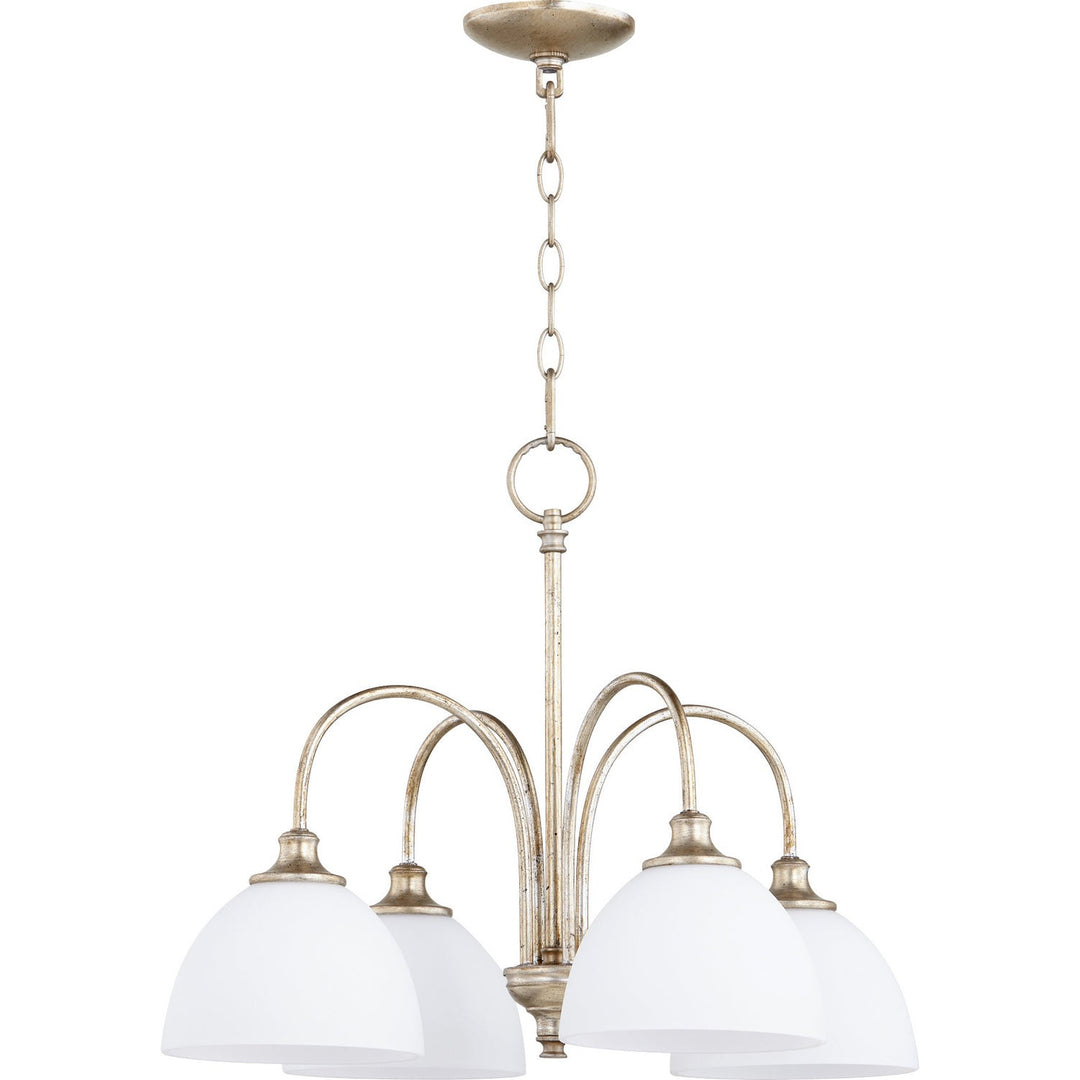 Quorum Celeste 6409-4-60 Chandelier Light - Aged Silver Leaf