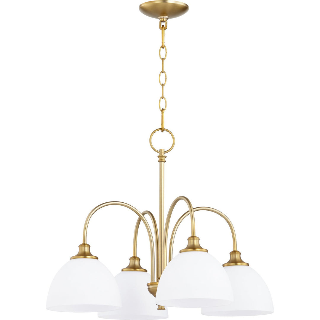 Quorum Celeste 6409-4-80 Chandelier Light - Aged Brass