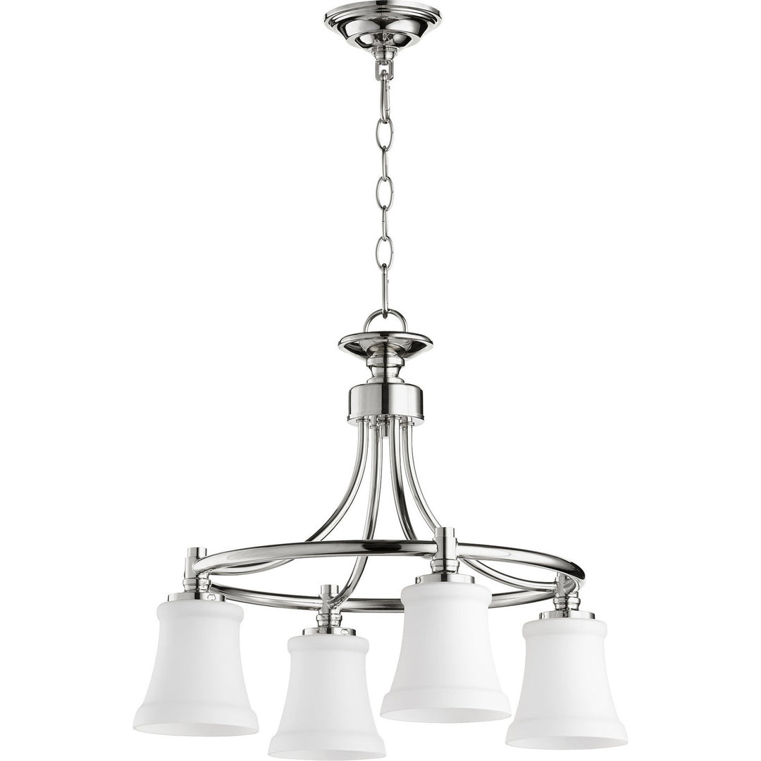 Quorum Rossington 6422-4-62 Chandelier Light - Polished Nickel