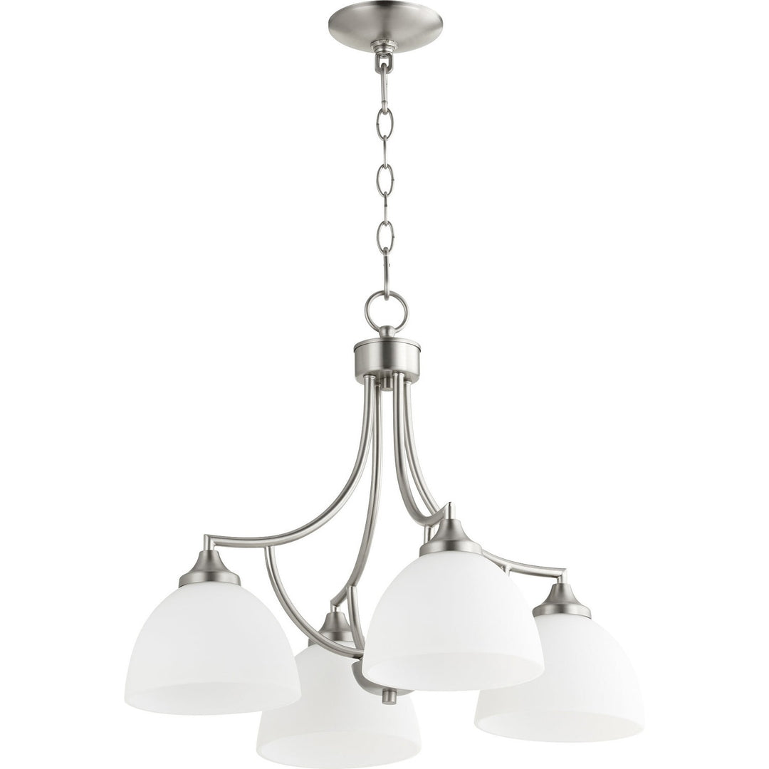 Quorum Enclave 6459-4-65 Chandelier Light - Satin Nickel