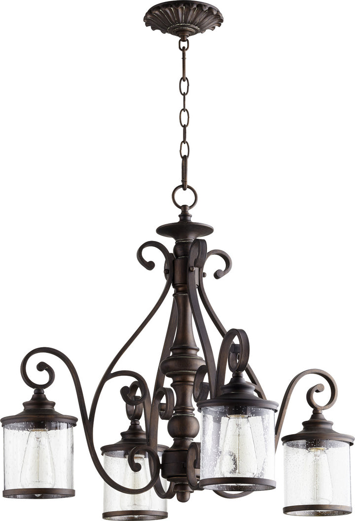 Quorum San Miguel 6473-4-39 Chandelier Light - Vintage Copper