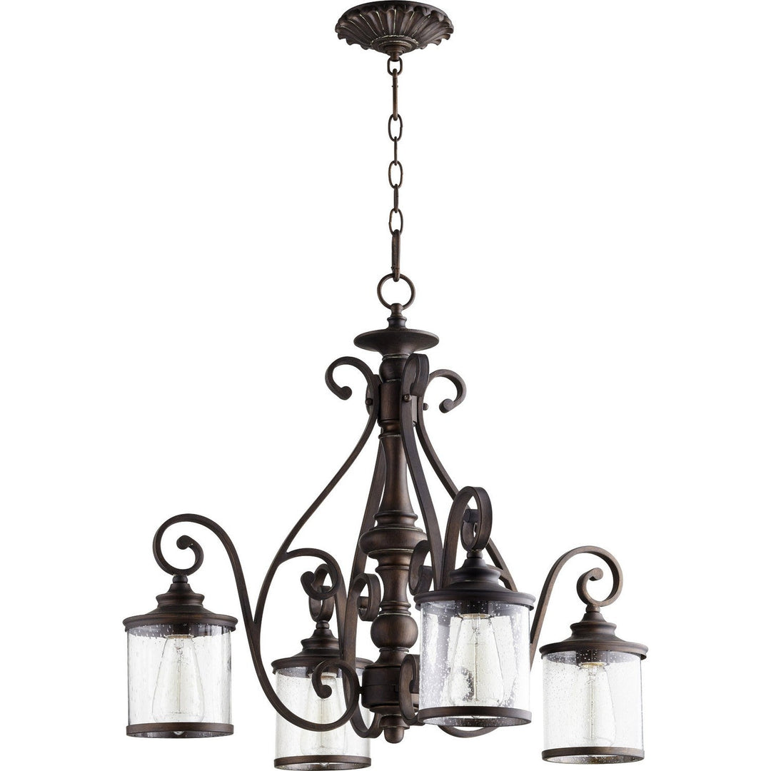 Quorum San Miguel 6473-4-39 Chandelier Light - Vintage Copper