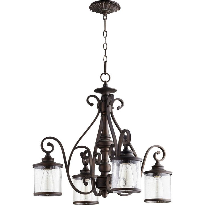Quorum San Miguel 6473-4-39 Chandelier Light - Vintage Copper