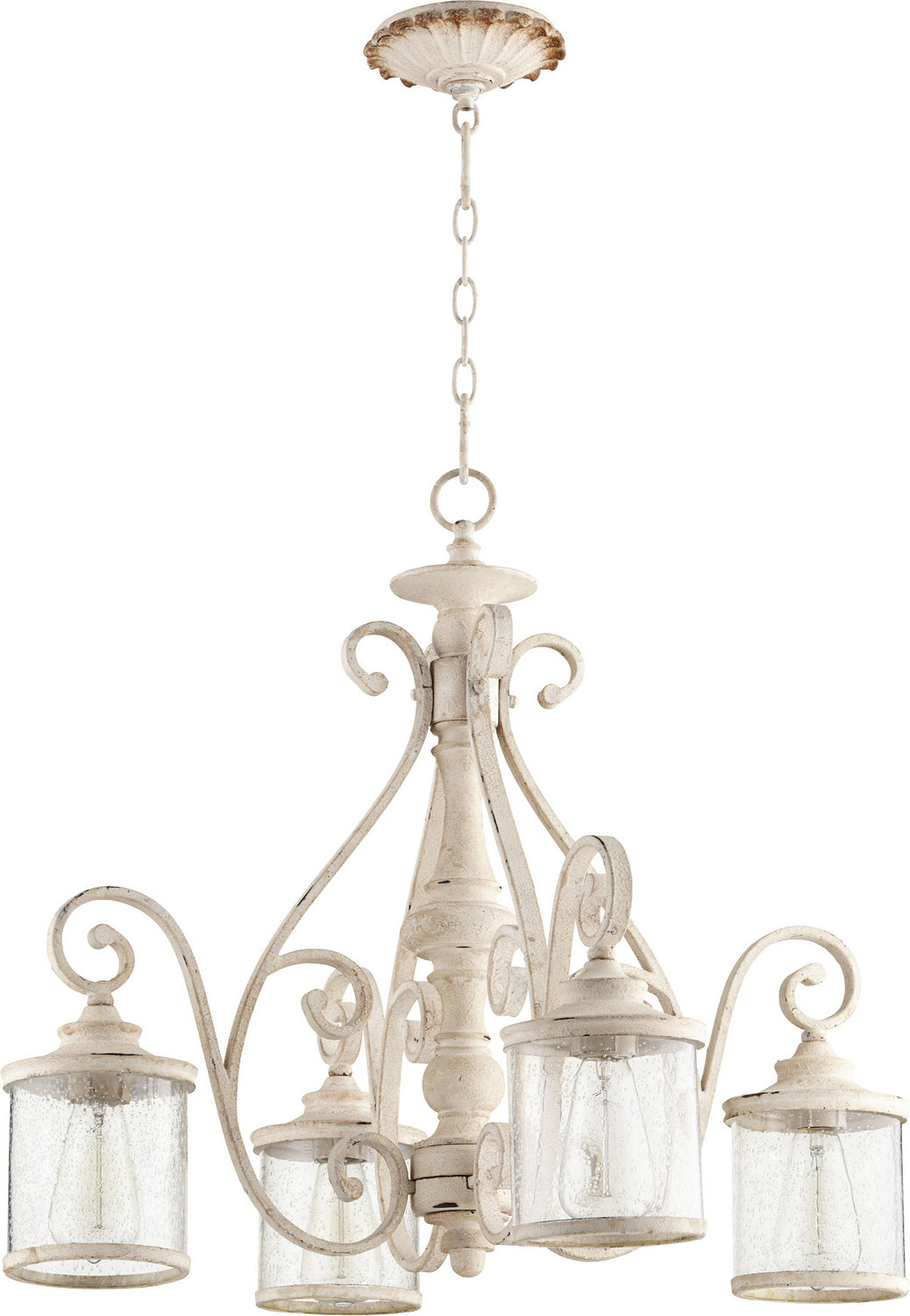 Quorum San Miguel 6473-4-70 Chandelier Light - Persian White
