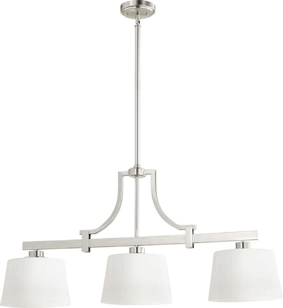 Quorum Lancaster 6507-3-65 Pendant Light - Satin Nickel