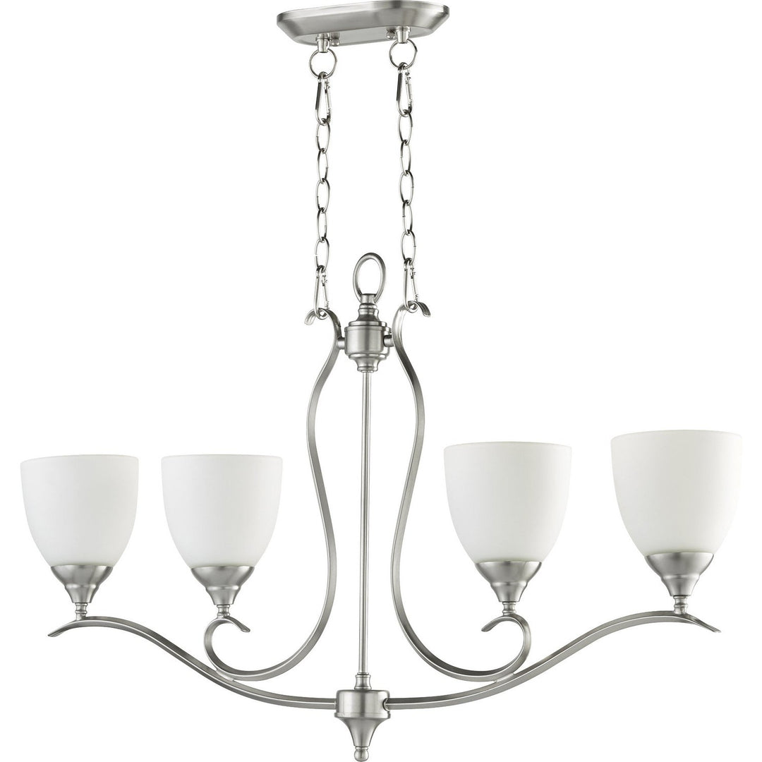 Quorum Flora 664-4-65 Pendant Light - Satin Nickel