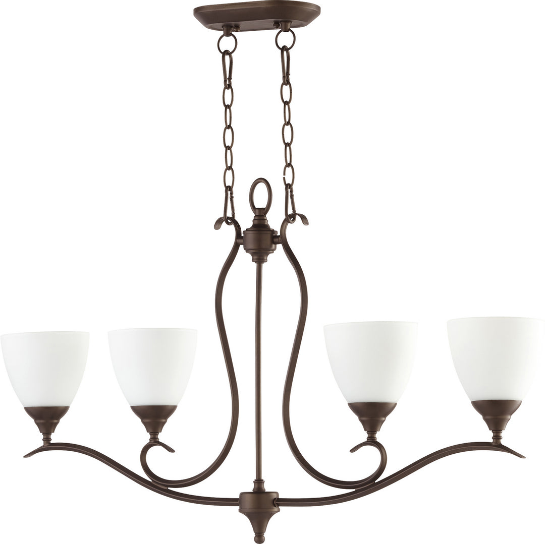 Quorum Flora 664-4-86 Pendant Light - Oiled Bronze