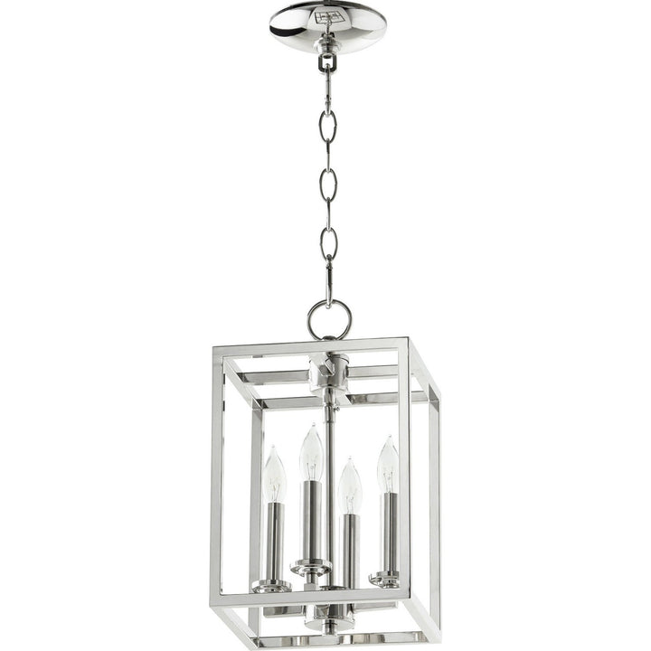 Quorum Cuboid Entries 6731-4-162 Pendant Light - Polished Nickel