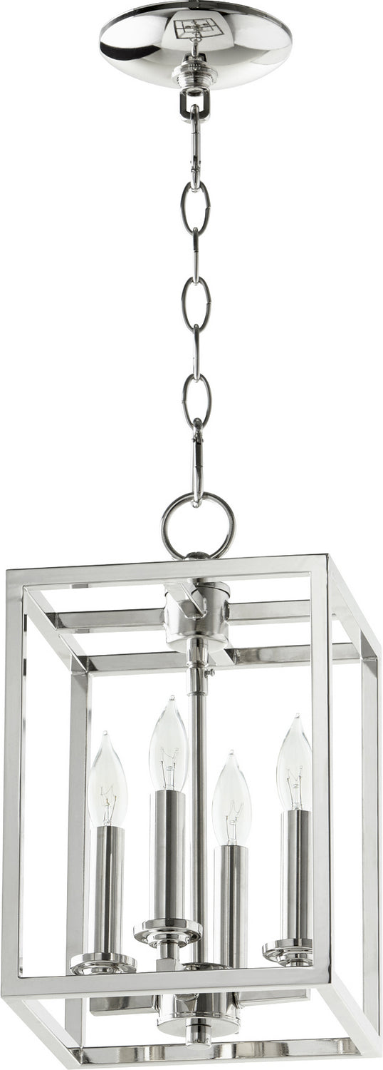 Quorum Cuboid Entries 6731-4-162 Pendant Light - Polished Nickel