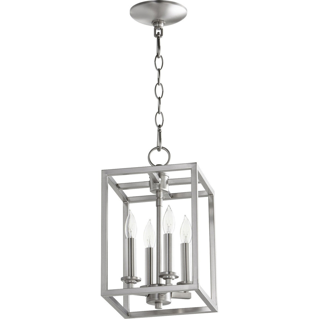 Quorum Cuboid Entries 6731-4-165 Pendant Light - Satin Nickel