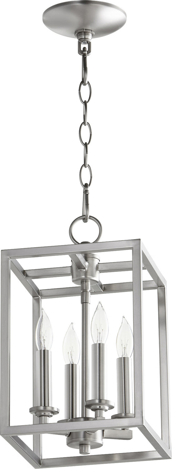 Quorum Cuboid Entries 6731-4-165 Pendant Light - Satin Nickel