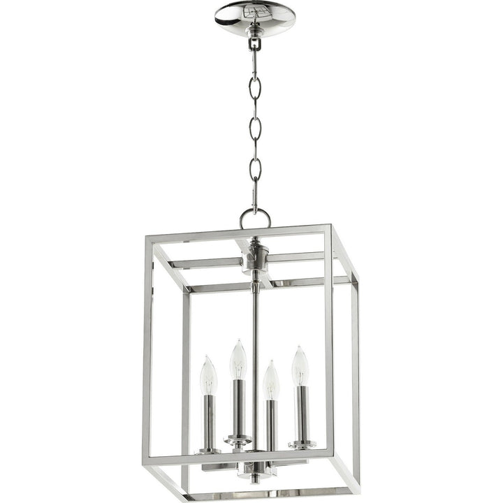 Quorum Cuboid Entries 6731-4-62 Pendant Light - Polished Nickel