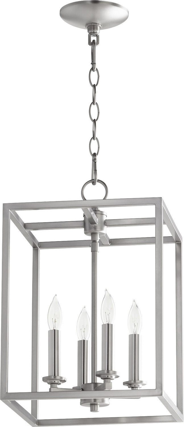 Quorum Cuboid Entries 6731-4-65 Pendant Light - Satin Nickel