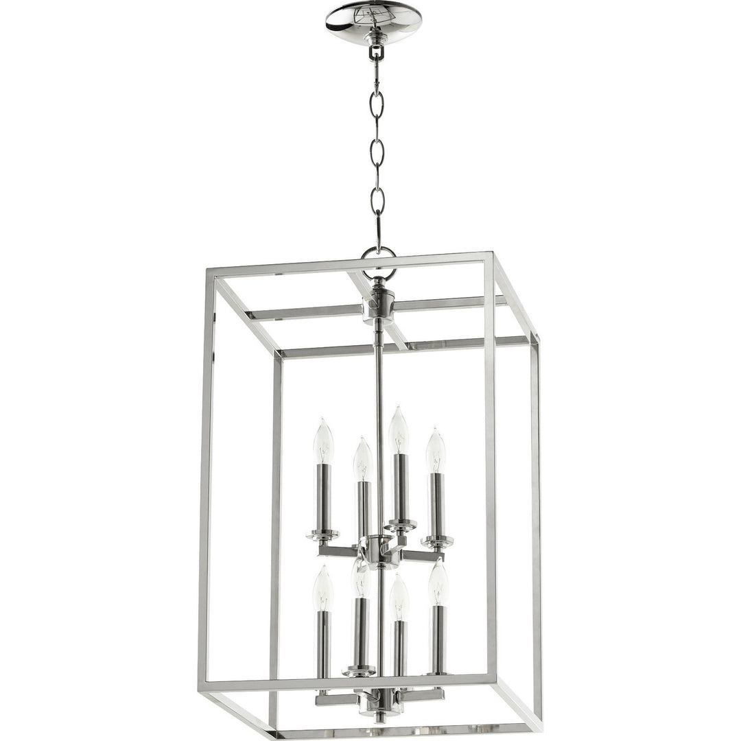 Quorum Cuboid Entries 6731-8-62 Pendant Light - Polished Nickel