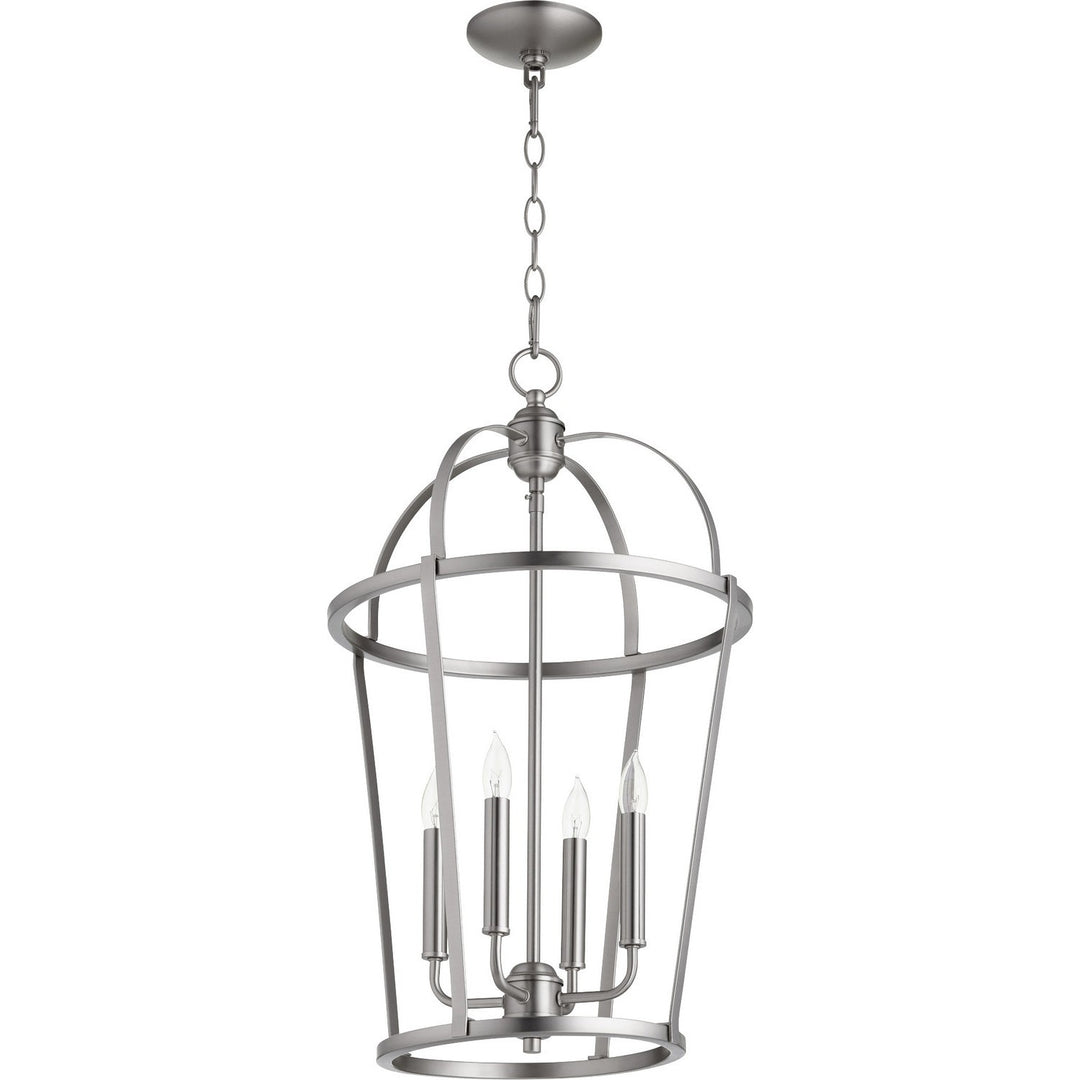 Quorum Mitre Entries 6734-4-65 Pendant Light - Satin Nickel