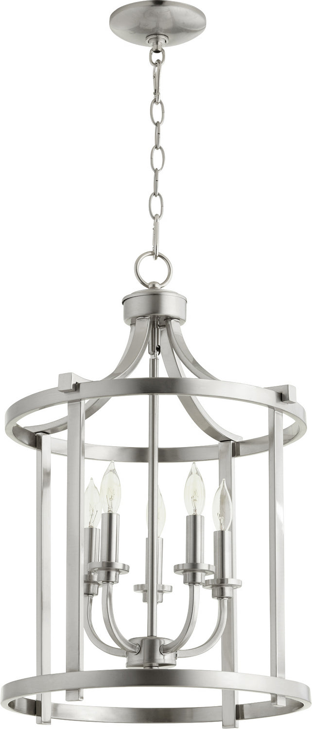 Quorum Lancaster 6807-5-65 Pendant Light - Satin Nickel