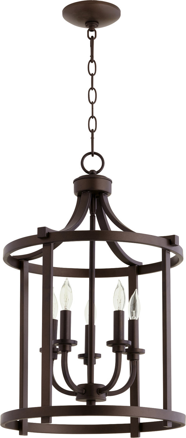 Quorum Lancaster 6807-5-86 Pendant Light - Oiled Bronze