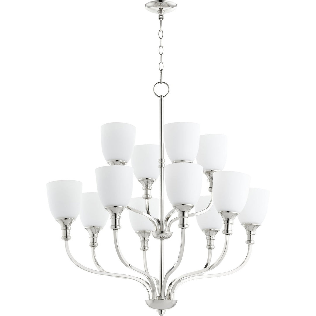 Quorum Richmond 6811-12-62 Chandelier Light - Polished Nickel