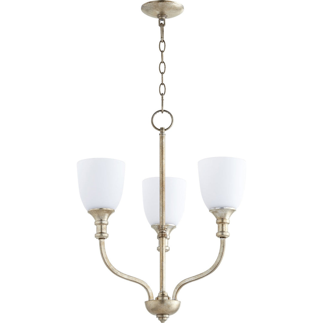 Quorum Richmond 6811-3-60 Chandelier Light - Aged Silver Leaf