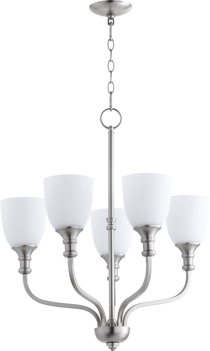 Quorum Richmond 6811-5-65 Chandelier Light - Satin Nickel