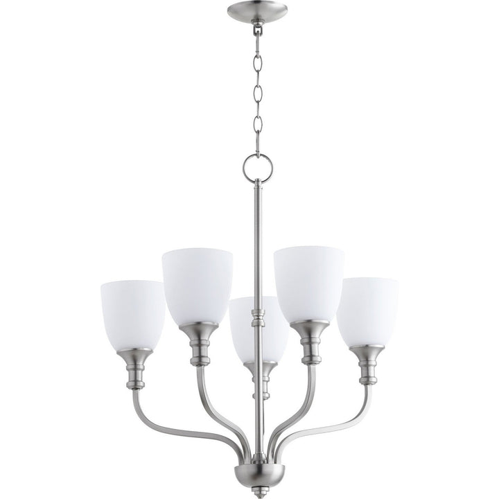 Quorum Richmond 6811-5-65 Chandelier Light - Satin Nickel